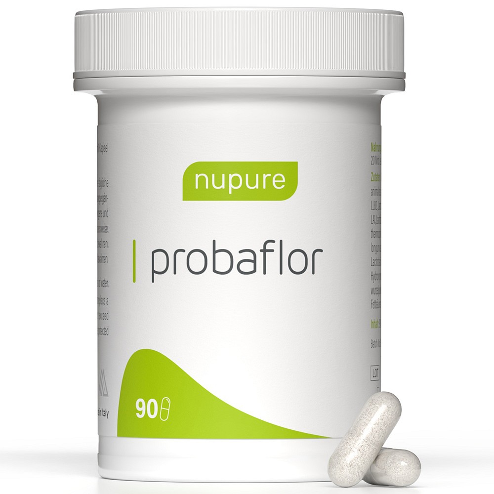 NUPURE probaflor Kapseln mit 11 Bakterienkulturen & Inulin 90 St