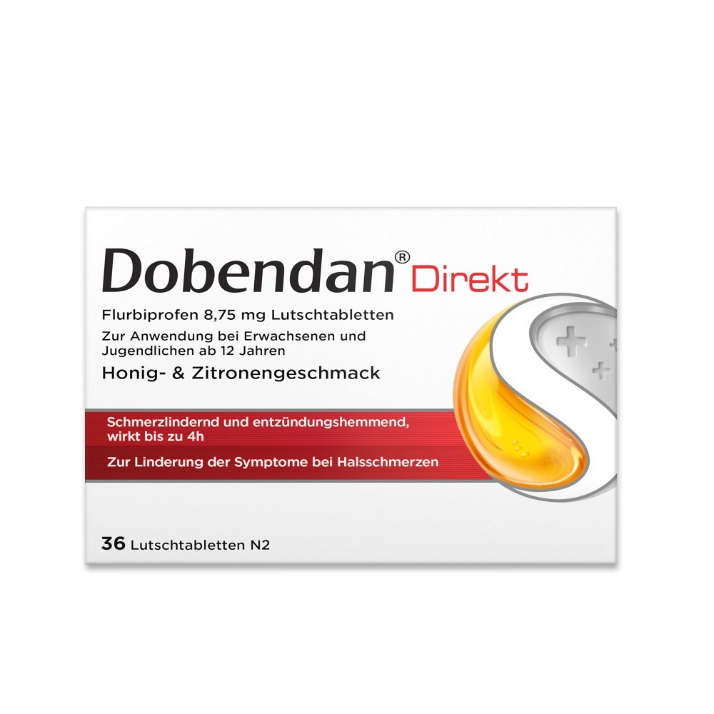 Dobendan Direkt Halstabletten - Bei starken Halsschmerzen und Schluckbeschwerden 36 St