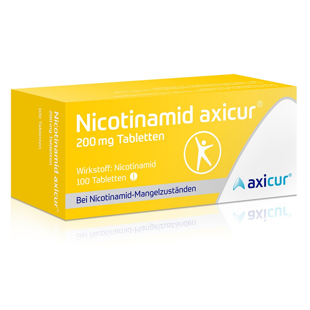 NICOTINAMID axicur 200 mg Tabletten 100 St