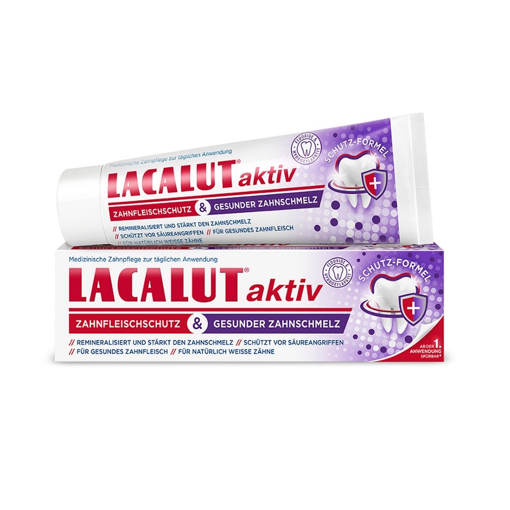 Lacalut aktiv Zahnfleischschutz & Gesunder Zahnschmelz 75 ml
