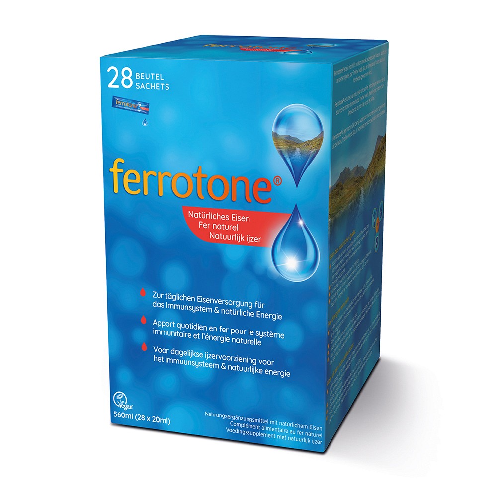 FERROTONE natürliches Eisen Beutel 28X20 ml