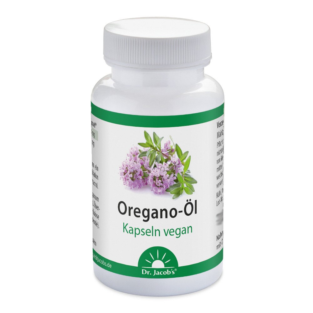 OREGANO ÖL Kapseln vegan Dr.Jacob's 60 St