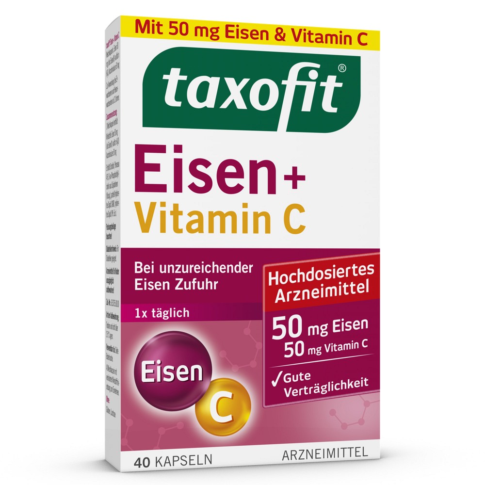 TAXOFIT Eisen+Vitamin C Kapseln 40 St