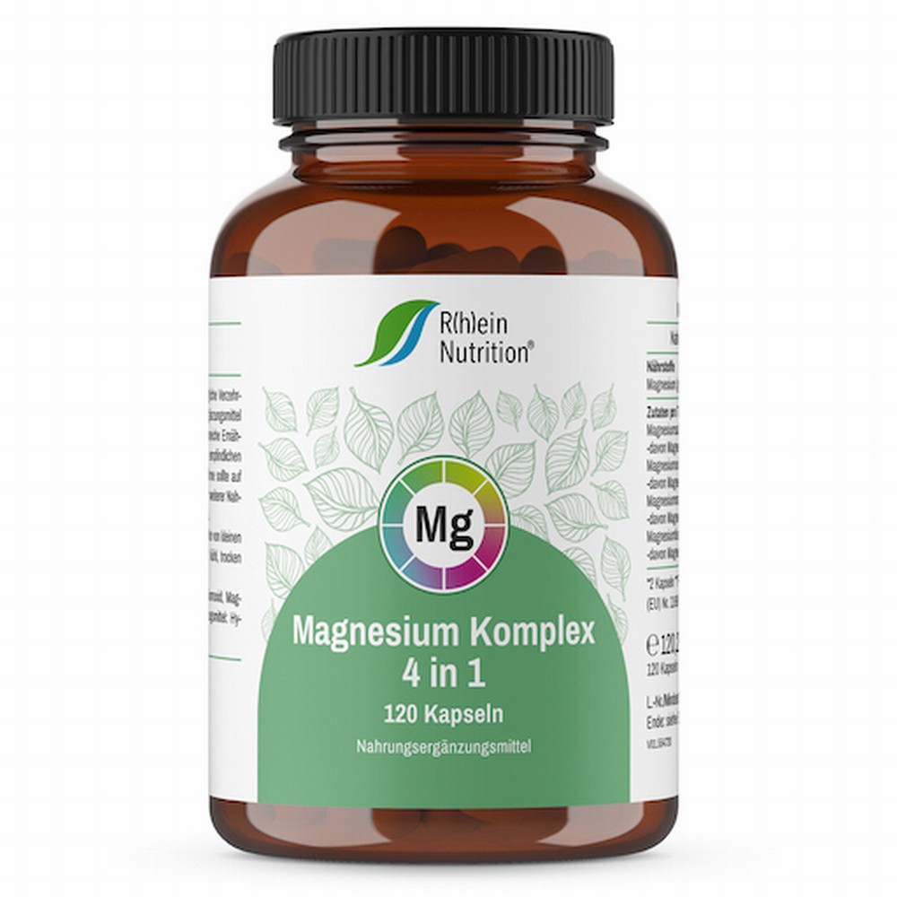 MAGNESIUM KOMPLEX 4in1 hochdosiert vegan Kapseln 120 St