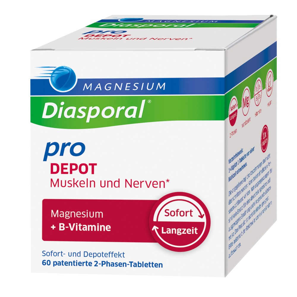 MAGNESIUM DIASPORAL pro+B-Vit.DEPOT Musk.+Nerv.Tab 60 St