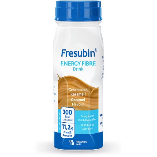Fresubin Energy Fibre Trinknahrung Karamell - Aufbaukost 4X200 ml