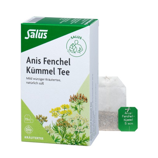 ANIS FENCHEL Kümmel Tee AFeKü Bio Salus Filterbtl. 15 St