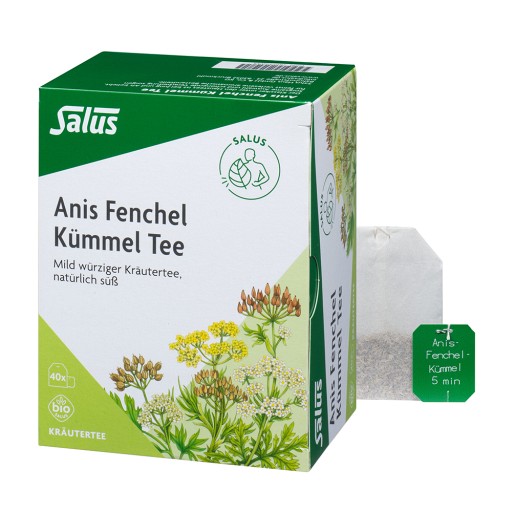 ANIS FENCHEL Kümmel Tee AFeKü Bio Salus Filterbtl. 40 St