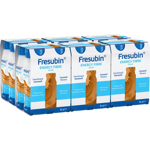 Fresubin Energy Fibre Trinknahrung Karamell - Aufbaukost 6X4X200 ml