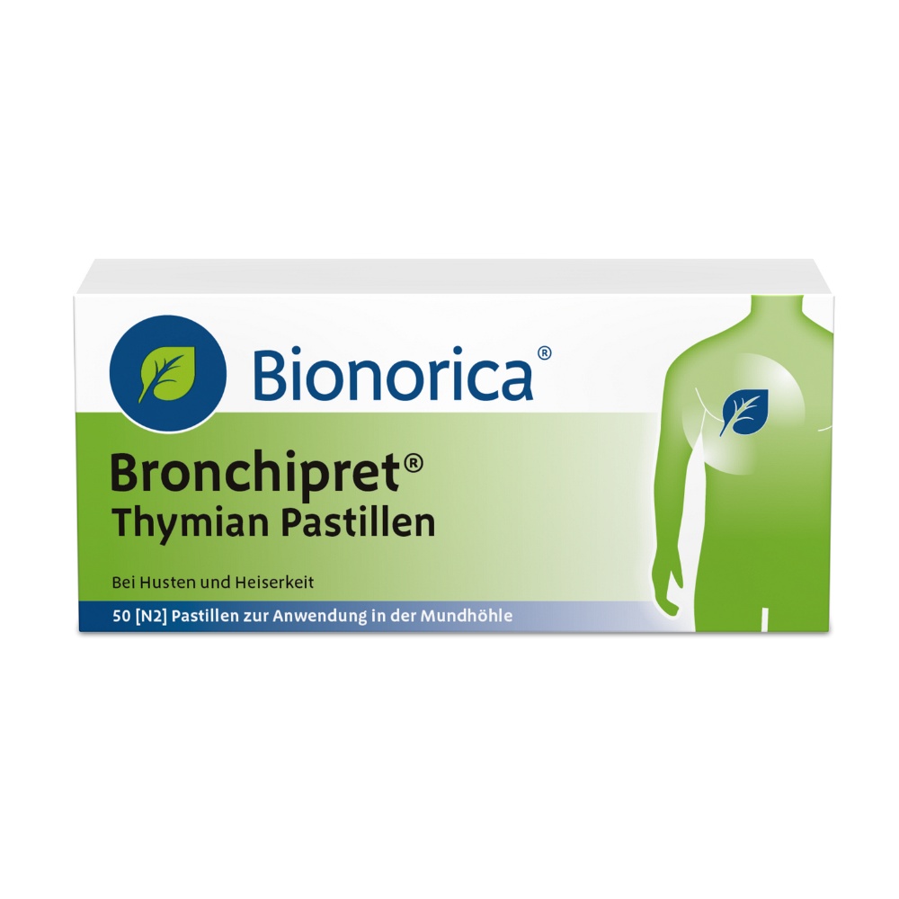 BRONCHIPRET Thymian Pastillen - 50 St - Versandapotheke mediherz.de