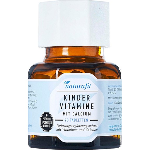 NATURAFIT Kindervitamine m.Calcium Lutschtabletten 20 St