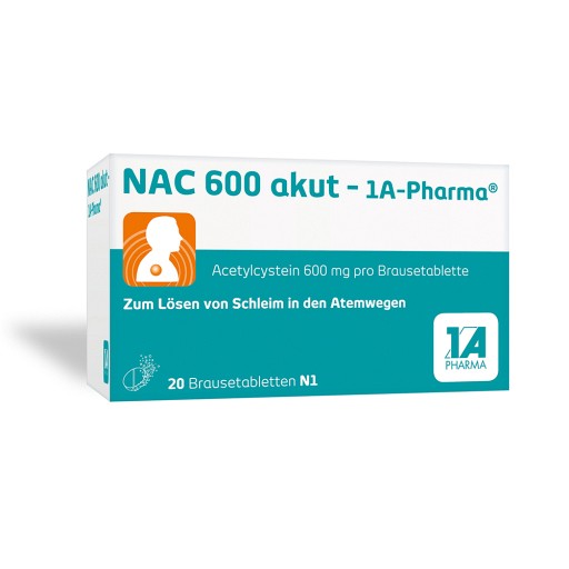 NAC 600 akut-1A Pharma Brausetabletten - 20St - Hustenlöser
