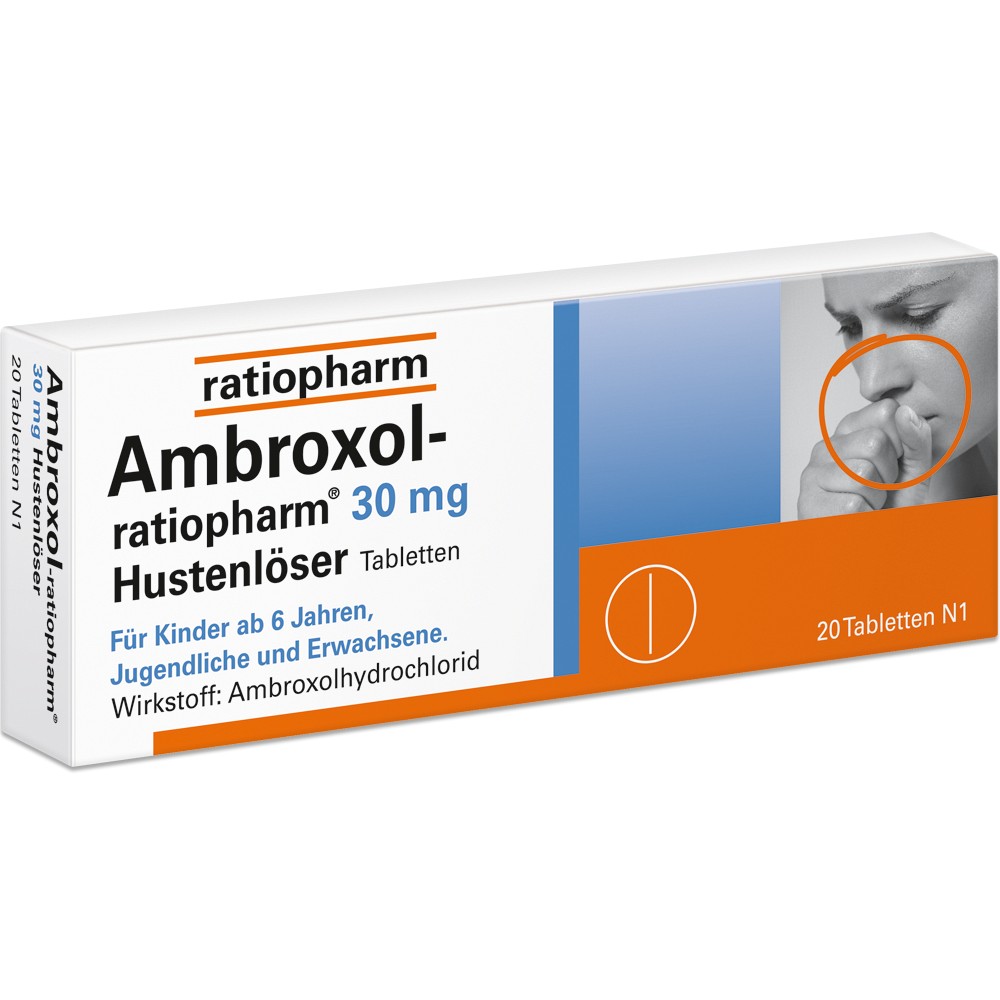 AMBROXOL-ratiopharm 30 mg Hustenlöser Tabletten 20 St