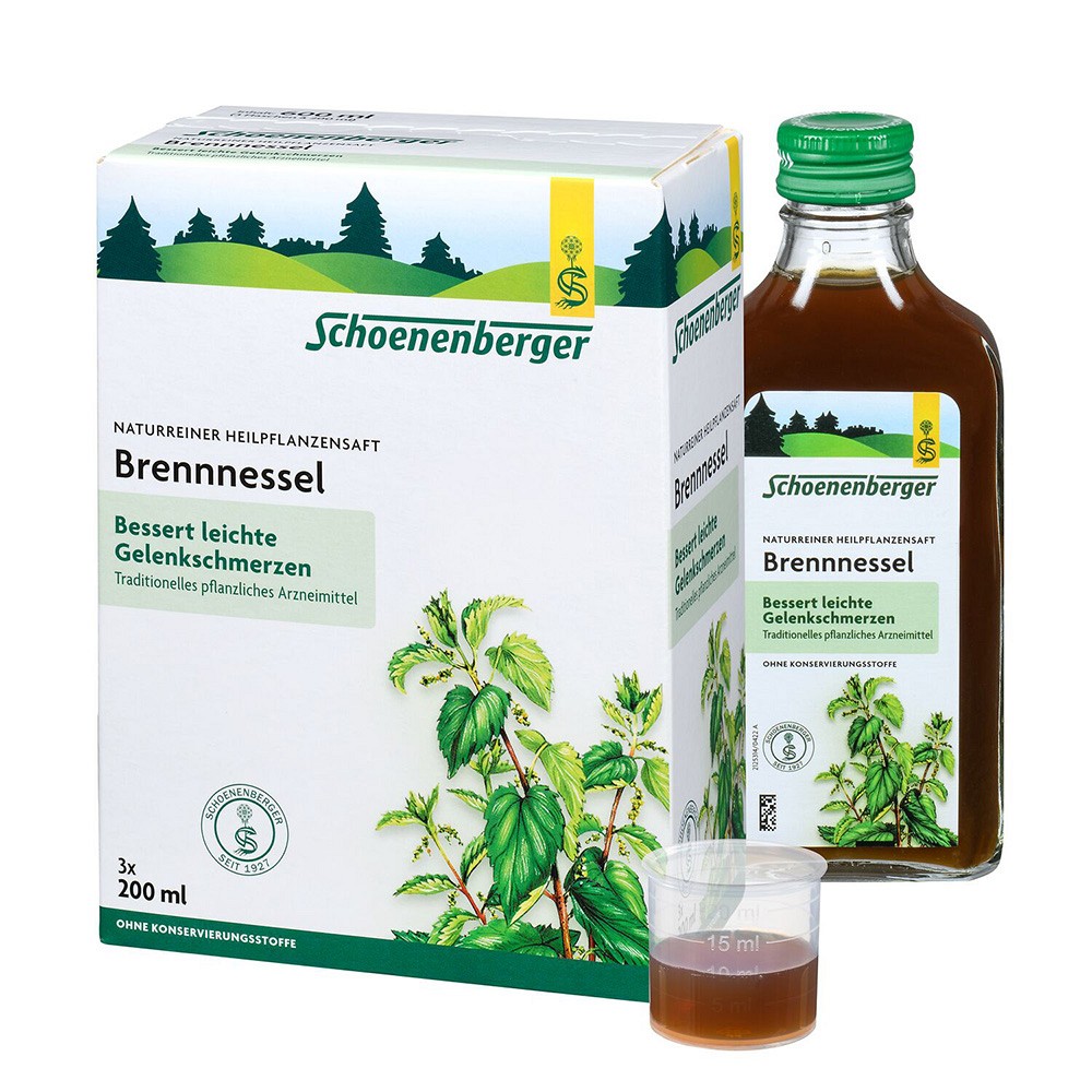BRENNNESSELSAFT Schoenenberger 3X200 ml