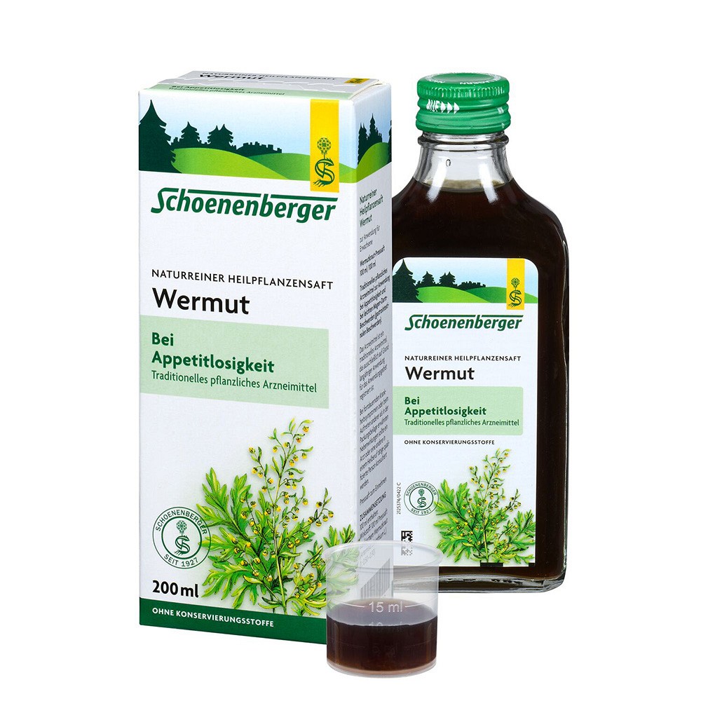 Schoenenberger Naturreiner Heilpflanzensaft Wermut 200 ml