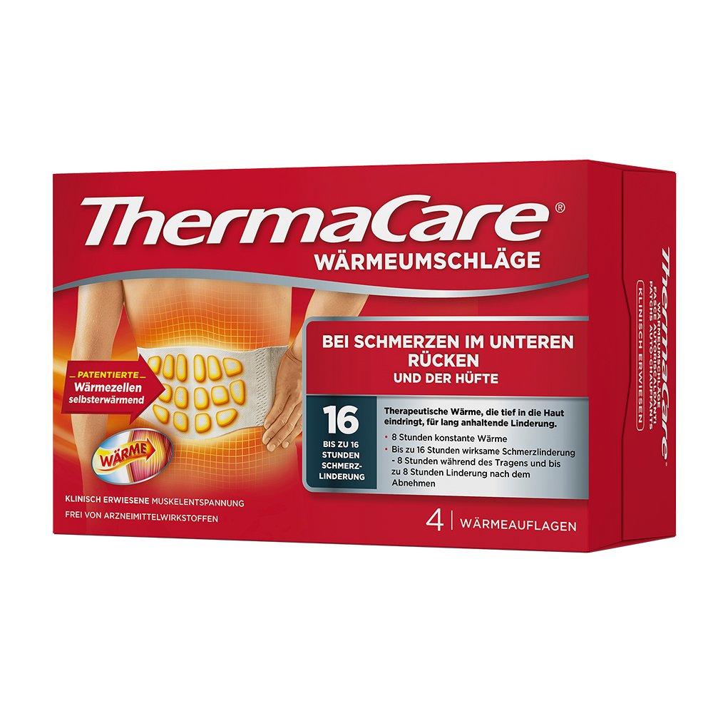 THERMACARE Rückenumschläge S-XL z.Schmerzlind. 4 St