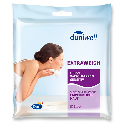 DUNIWELL Einmal Waschlappen sensitiv 50 St