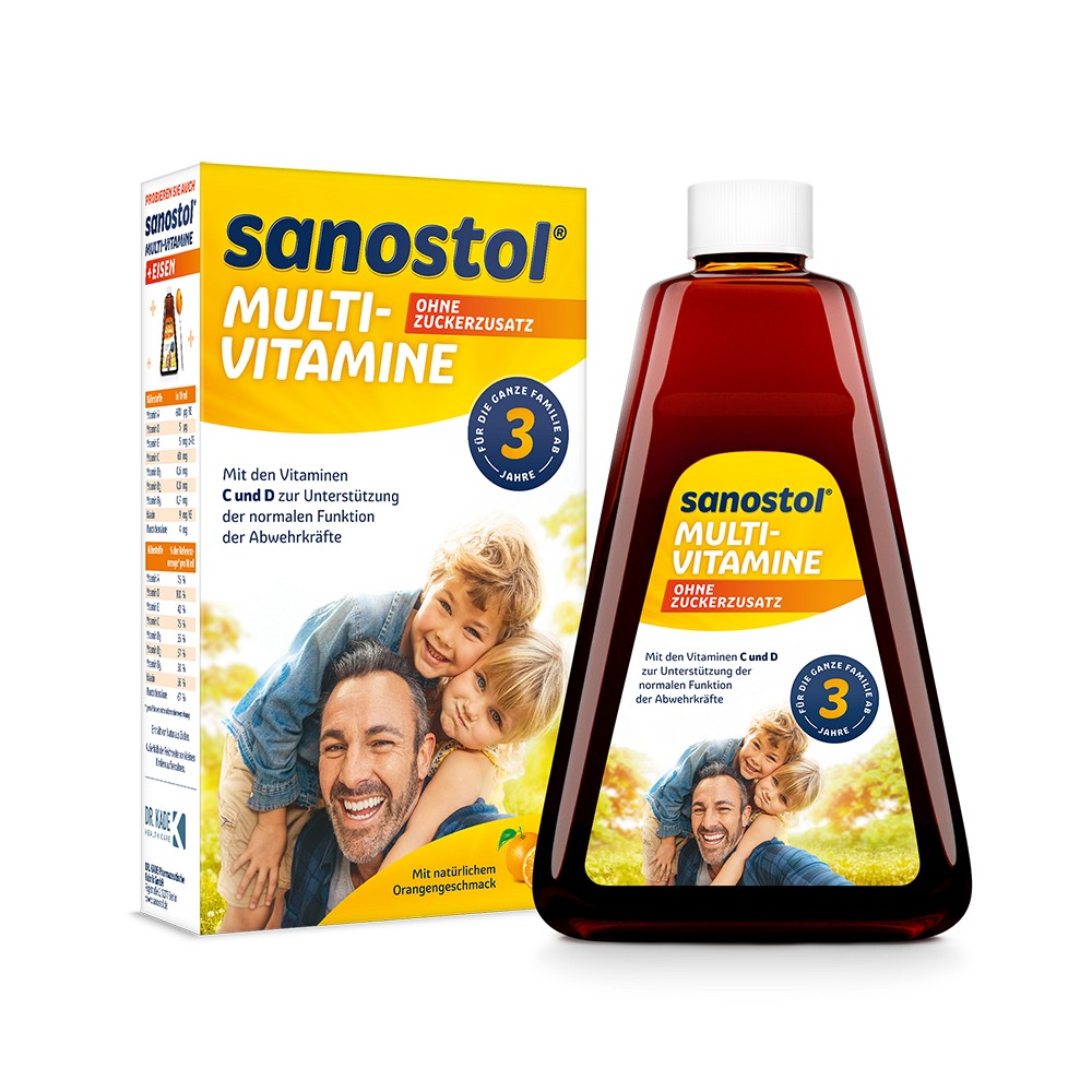 SANOSTOL ohne Zuckerzusatz Saft - 460 ml - Versandapotheke mediherz.de