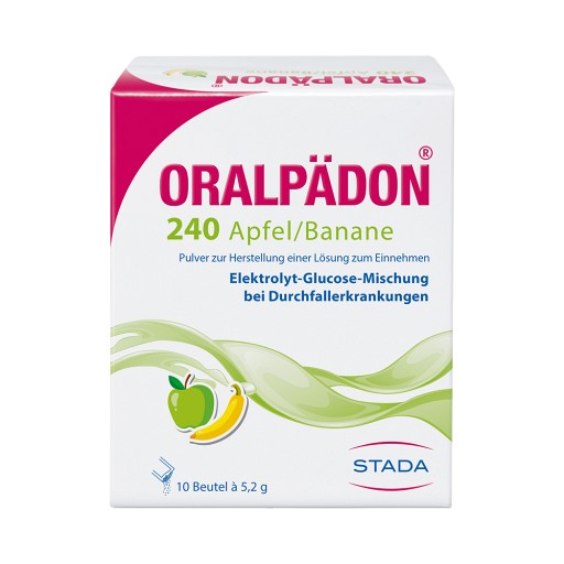 ORALPÄDON 240 Apfel Banane Pulver 10 St