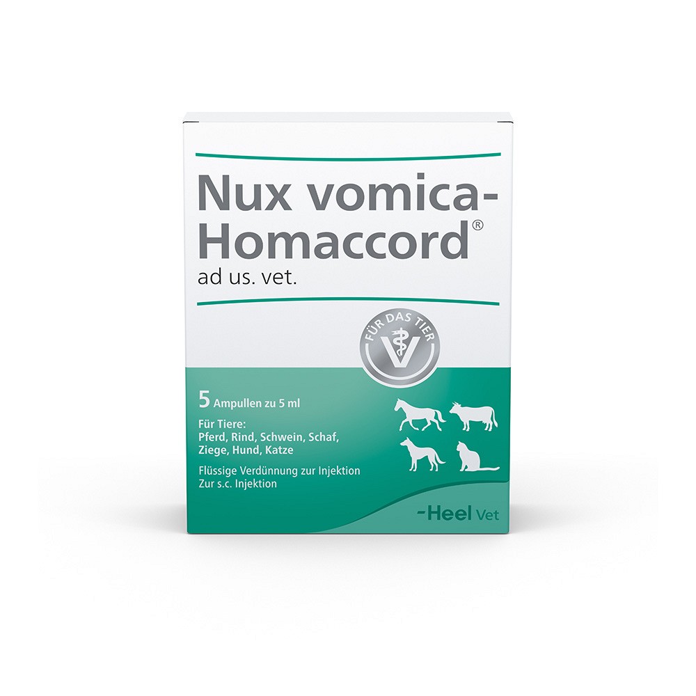 NUX VOMICA HOMACCORD ad us.vet.Ampullen 5 St