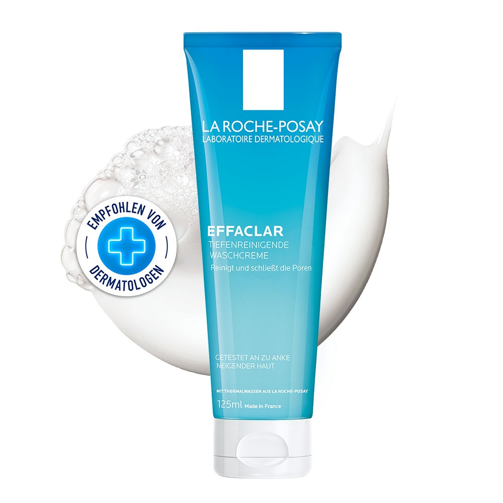 La Roche Posay Effaclar Tiefenreinigende Waschcreme Reinigung für Gesicht bei unreiner Haut 125 ml