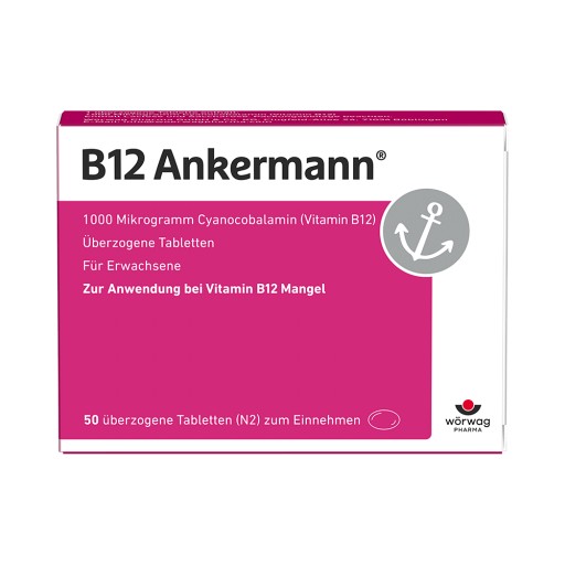 B12 ANKERMANN 1000 µg Dragees - 50 St - Versandapotheke mediherz.de