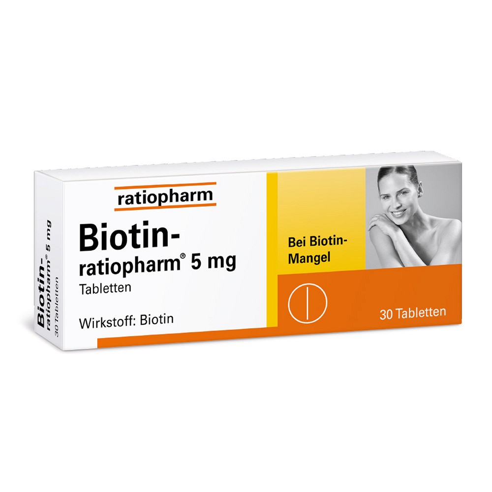 BIOTIN-RATIOPHARM 5 mg Tabletten 30 St
