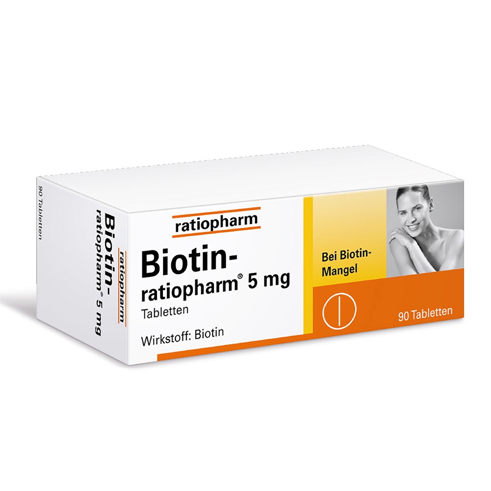 BIOTIN-RATIOPHARM 5 mg Tabletten 90 St