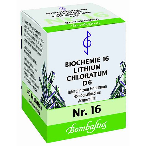 BIOCHEMIE 16 Lithium chloratum D 6 Tabletten 80 St