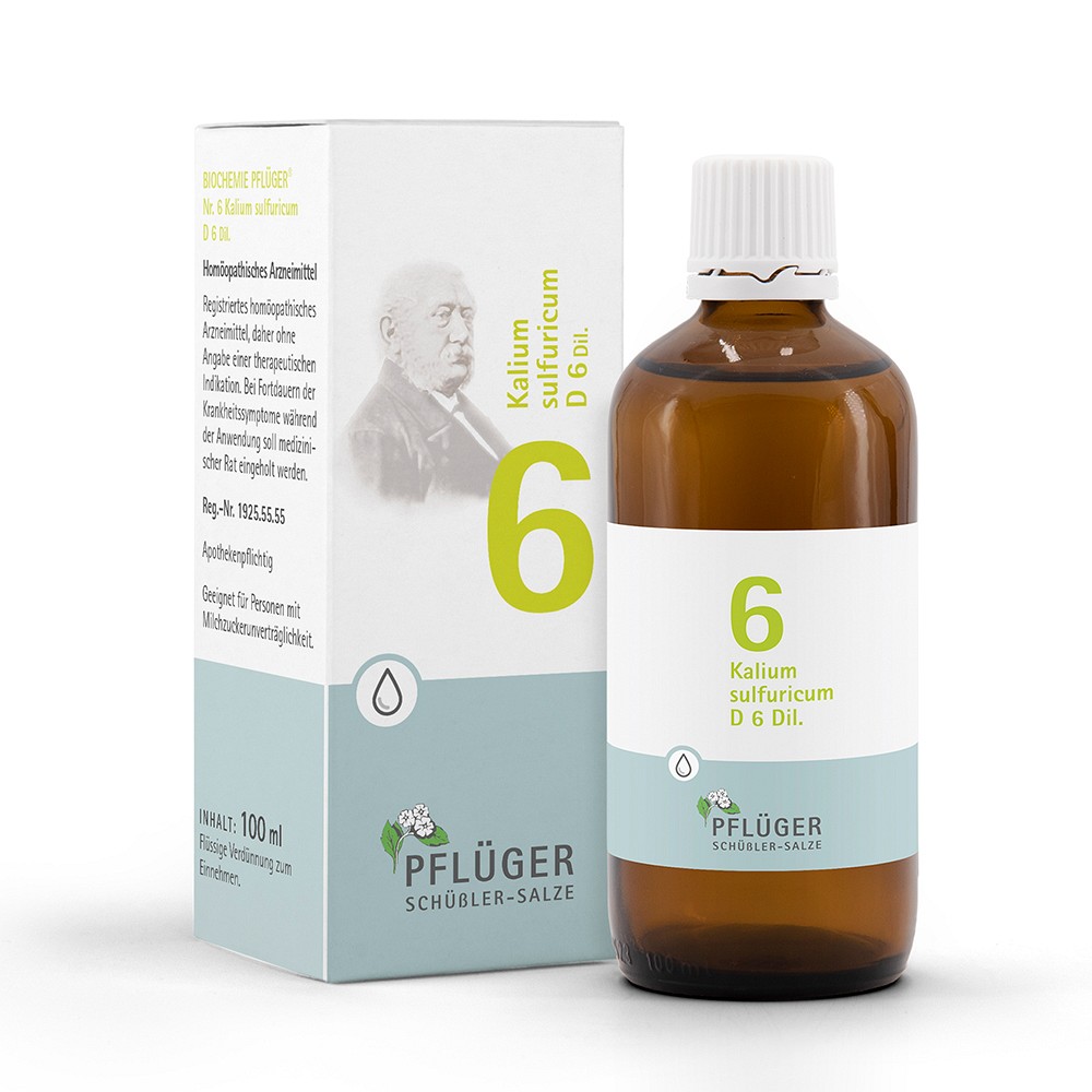 BIOCHEMIE Pflüger 6 Kalium sulfuricum D 6 Tropfen 100 ml
