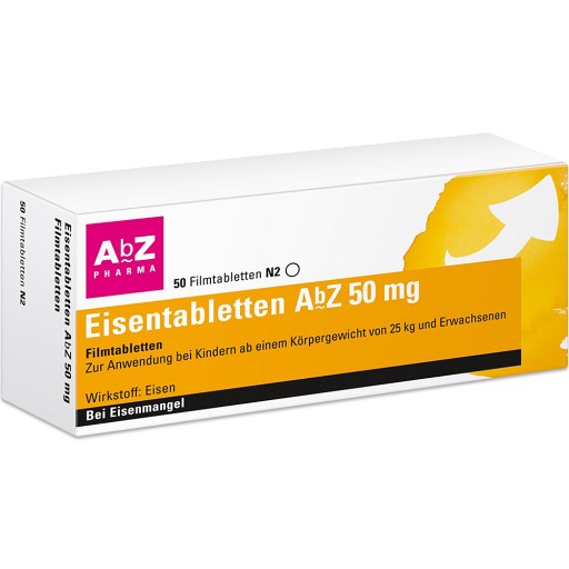 EISENTABLETTEN AbZ 50 mg Filmtabletten 50 St