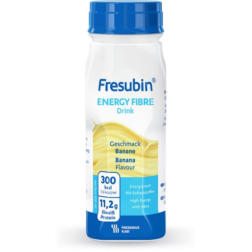 Fresubin Energy Fibre Trinknahrung Banane - Aufbaukost 4X200 ml