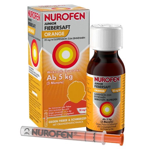Nurofen Junior Fiebersaft Orange 2 150 Ml Versandapotheke