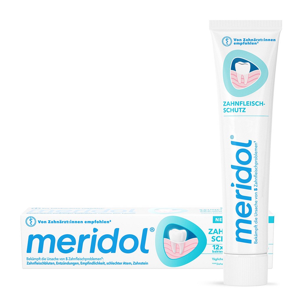meridol Zahnfleischschutz Zahnpasta bei Zahnfleischbluten - 75 ml - Versandapotheke mediherz.de meridol Zahnfleischschutz Zahnpasta bei Zahnfleischbluten - 75 ml - Versandapotheke mediherz.de