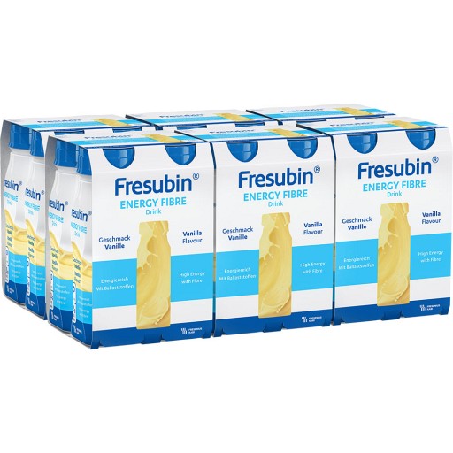 Fresubin Energy Fibre Trinknahrung Vanille - Aufbaukost 6X4X200 ml