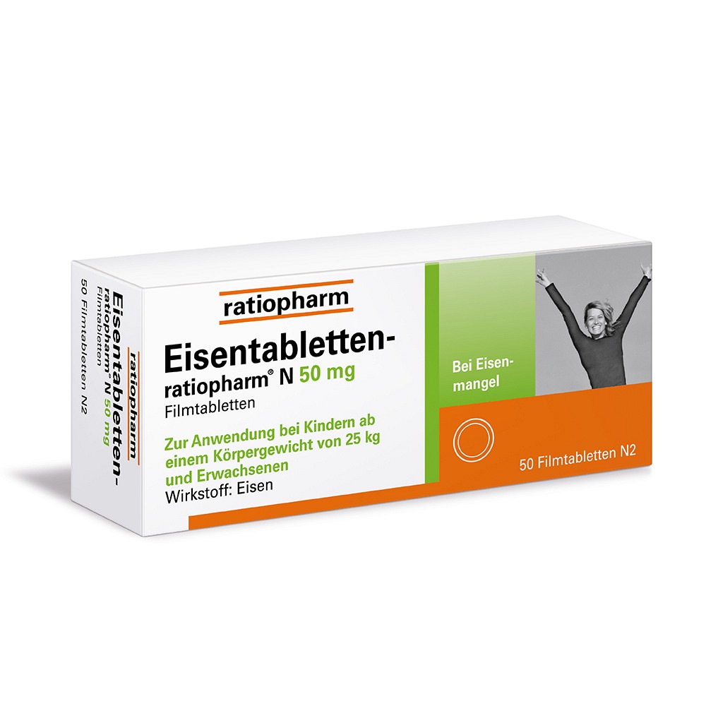 EISENTABLETTEN-ratiopharm N 50 mg Filmtabletten 50 St