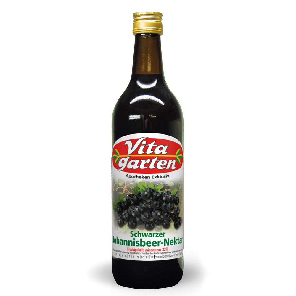 VITAGARTEN schw.Johannisbeer Nektar 750 ml