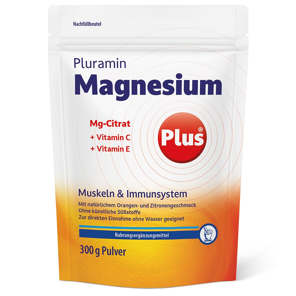PLURAMIN Magnesium plus Pulver Nachfüllbtl. 300 g