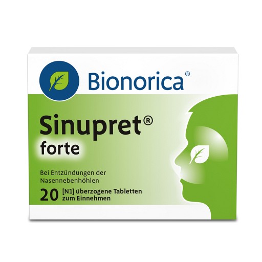 SINUPRET forte überzogene Tabletten - 20St - Nase frei