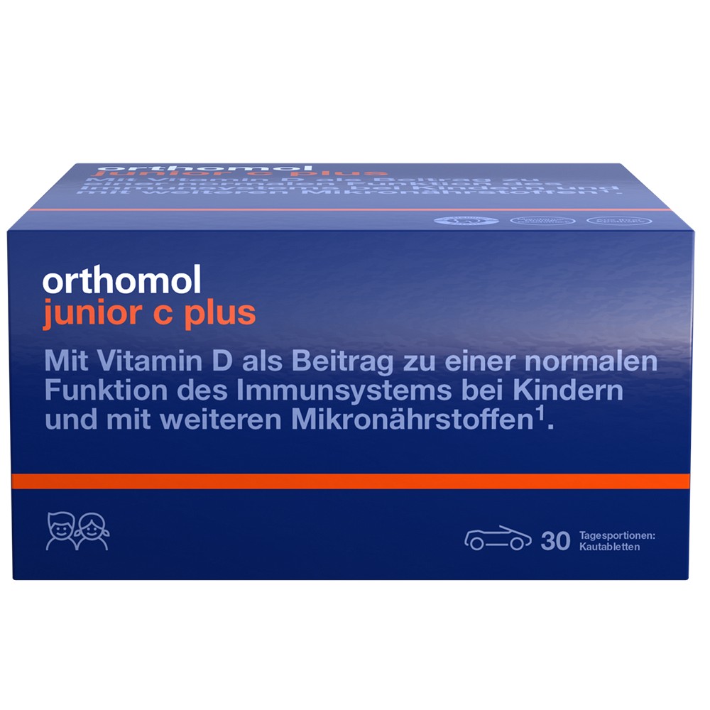 ORTHOMOL Junior C plus Kautabl.Mandarine/Orange 30 St