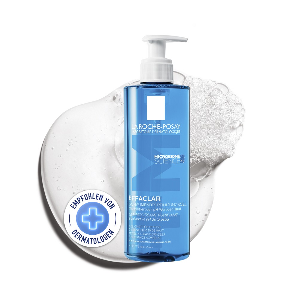 La Roche Posay Effaclar Schäumendes Reinigungsgel: Für zu Akne neigende und fettige Haut 400 ml