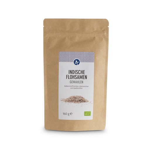 FLOHSAMEN INDISCH gemahlen Bio Pulver 160 g