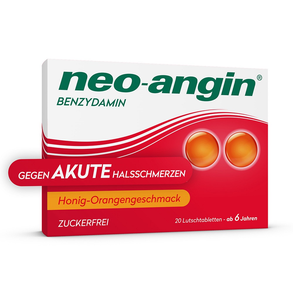 neo-angin Benzydamin akute Halsschmerzen Honig-Orange - 20 St - Versandapotheke mediherz.de neo-angin Benzydamin akute Halsschmerzen Honig-Orange - 20 St - Versandapotheke mediherz.de