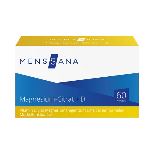 MAGNESIUMCITRAT+D MensSana Kapseln 60 St