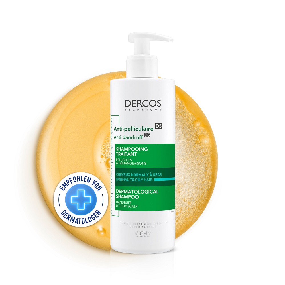 Vichy DERCOS Anti-Schuppen Shampoo: Shampoo mit für normales bis fettiges Haar 390 ml