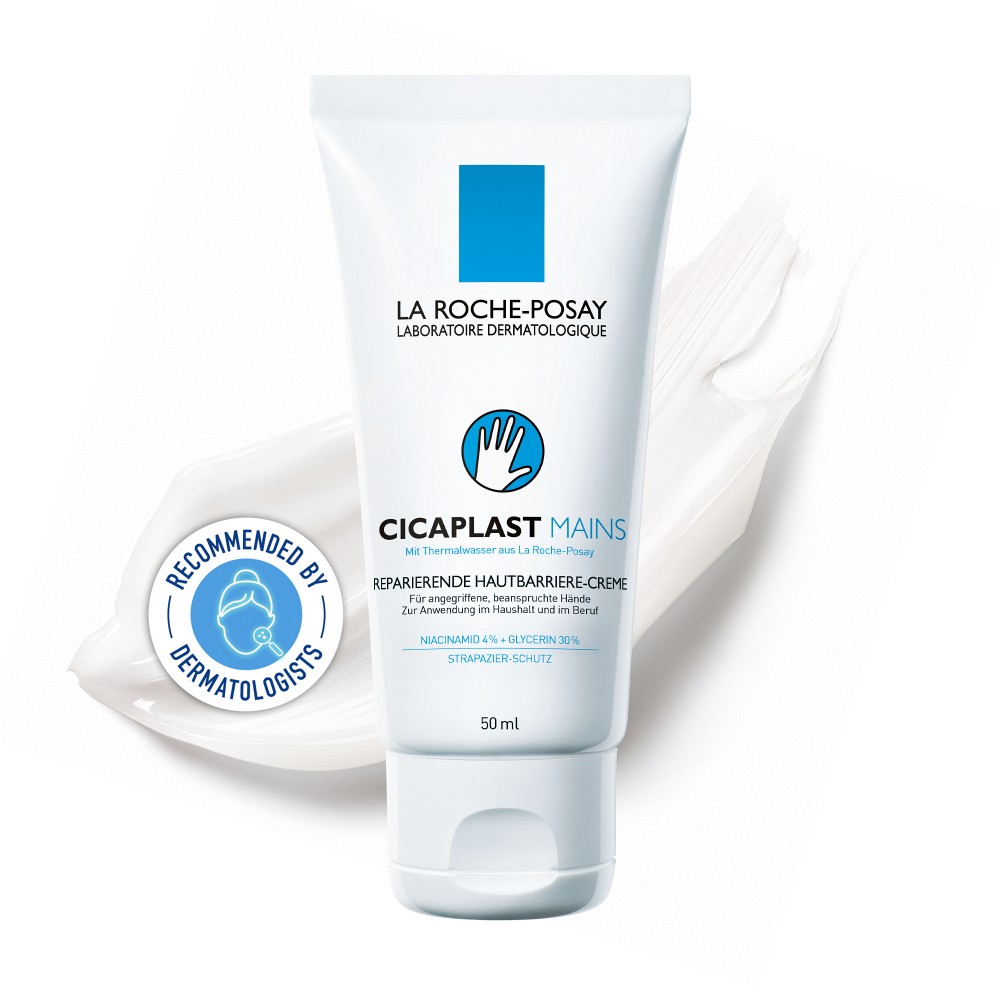 La Roche Posay Cicaplast Hände Regenerierende Hautbarriere-Creme Handcreme für trockene Haut 50 ml