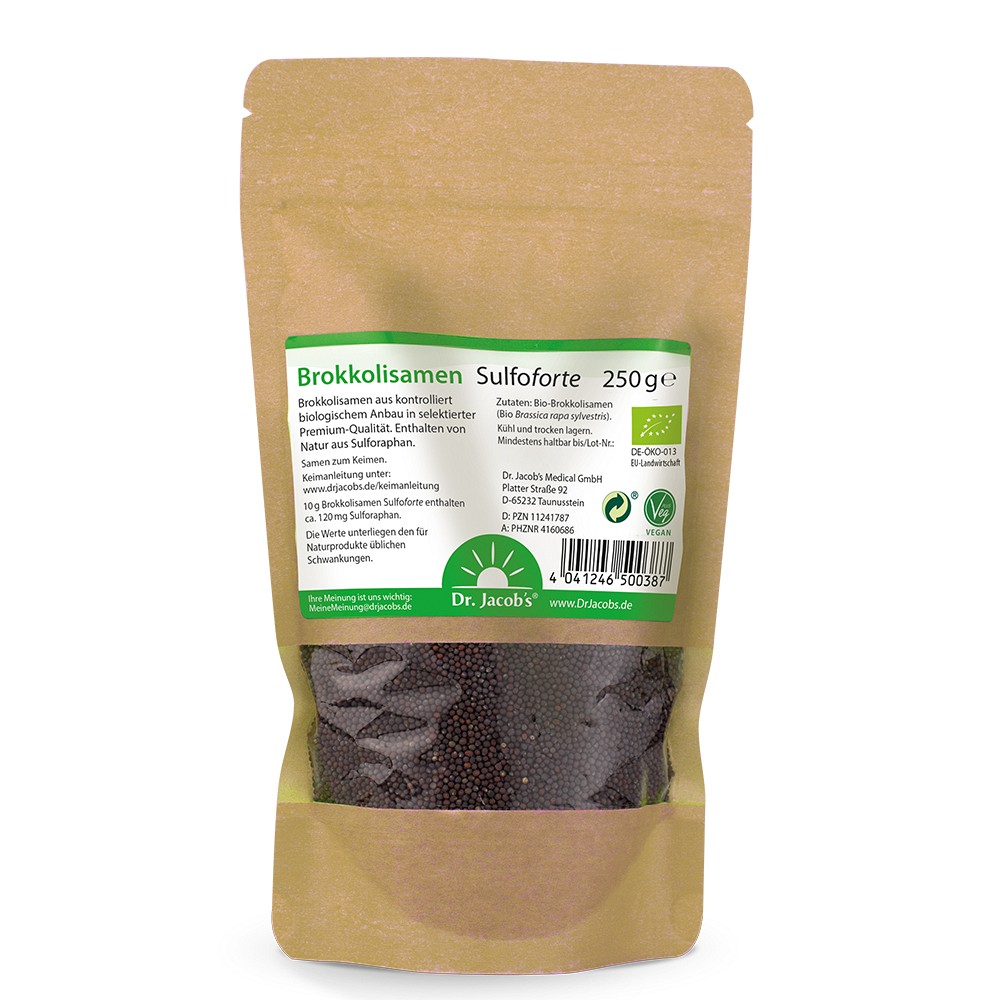 Brokkolisamen Sulfoforte BIO Brokkoli Sulforaphan - 250 g - Versandapotheke  mediherz.de