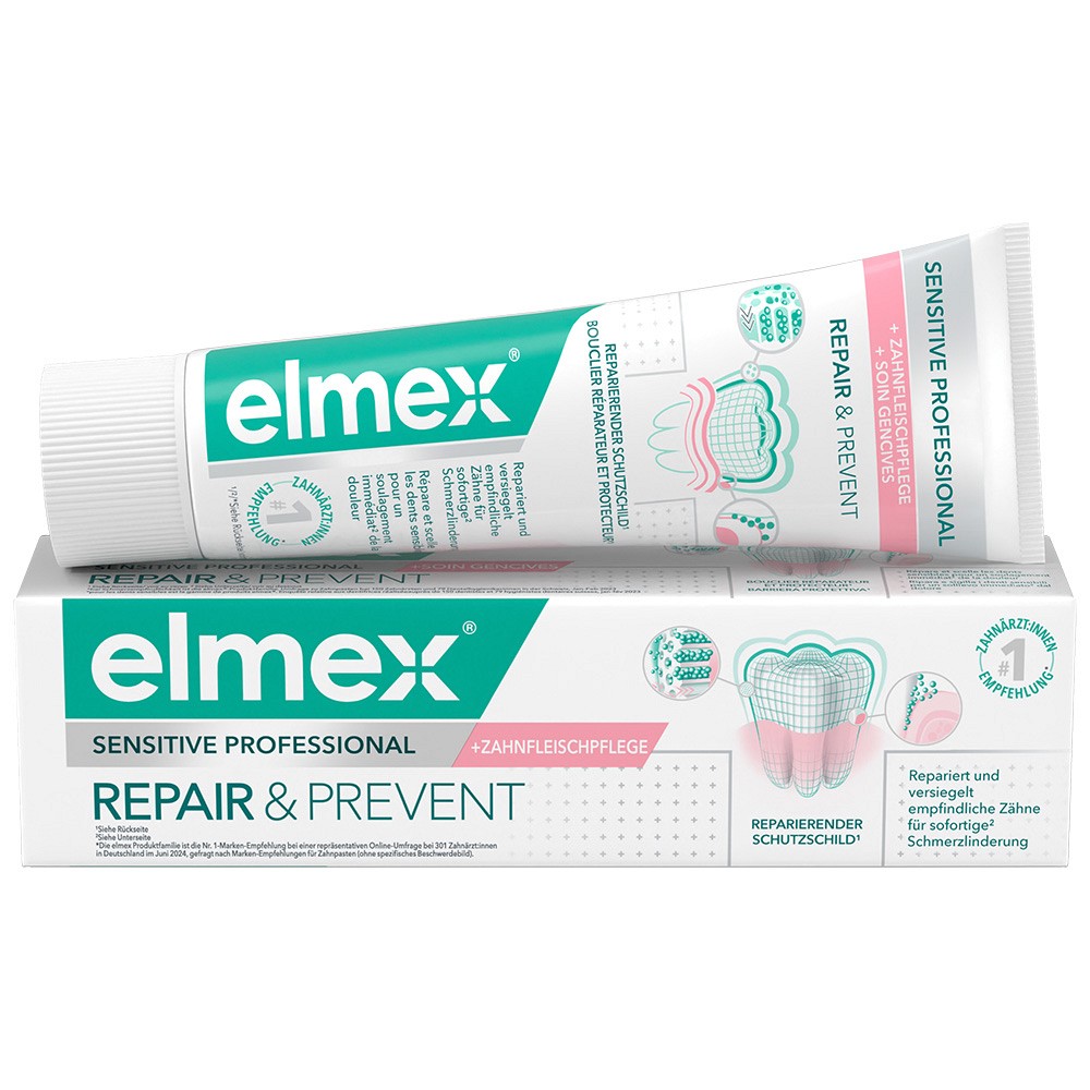 elmex Sensitive Repair & Prevent + Zahnfleischpflege Zahnpasta - 75 ml
