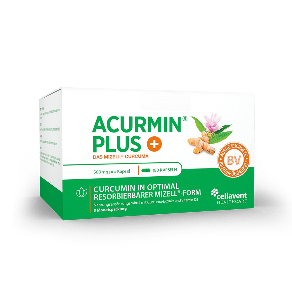 Acurmin PLUS - Mizell Kurkuma Kapseln 180 St