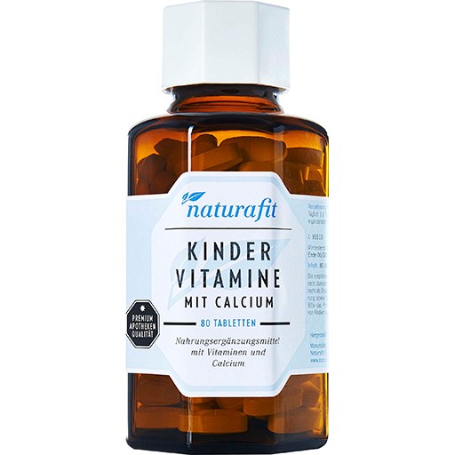 NATURAFIT Kindervitamine m.Calcium Lutschtabletten 80 St